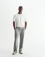 Ska - Grey Embroidered Logo Loopback Cotton Joggers