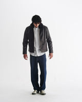 Kendal - Dark Brown Lamb Leather Flight Jacket