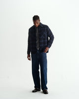 Whiting - Navy And Blue Skate Check Overshirt