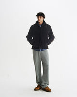 Tate - Black And Brown Paisley Jacquard Fleece Jacket