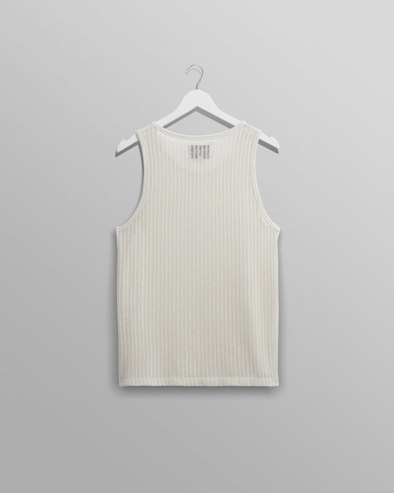 wax london Prim - Ecru Open Knit Vest