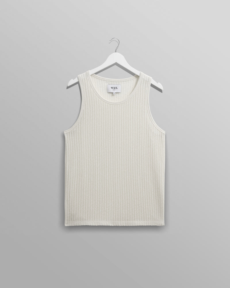 wax london Prim - Ecru Open Knit Vest