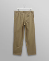 wax london Raleigh - Khaki Cotton Pleated Trousers