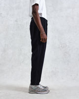 wax london Raleigh - Navy Corduroy Pleated Trousers