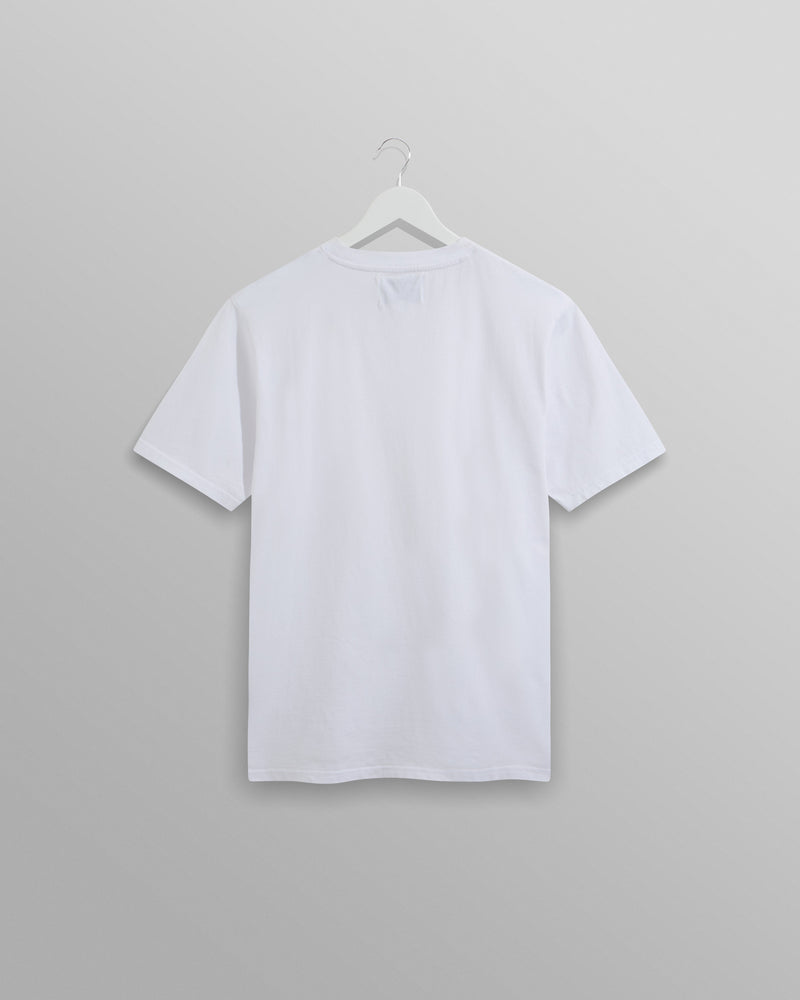 wax london Reid - White Organic Cotton T-Shirt