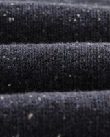 wax london Ridgeway - Petrol Blue Donegal Roll Neck Jumper