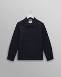 Rockley - Navy Honeycomb Jacquard Overshirt
