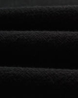 wax london men's Romer - Black Heavy Crinkle Cotton Overshirt