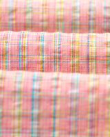 wax london Rove - Pink Check Organic Cotton Shirt