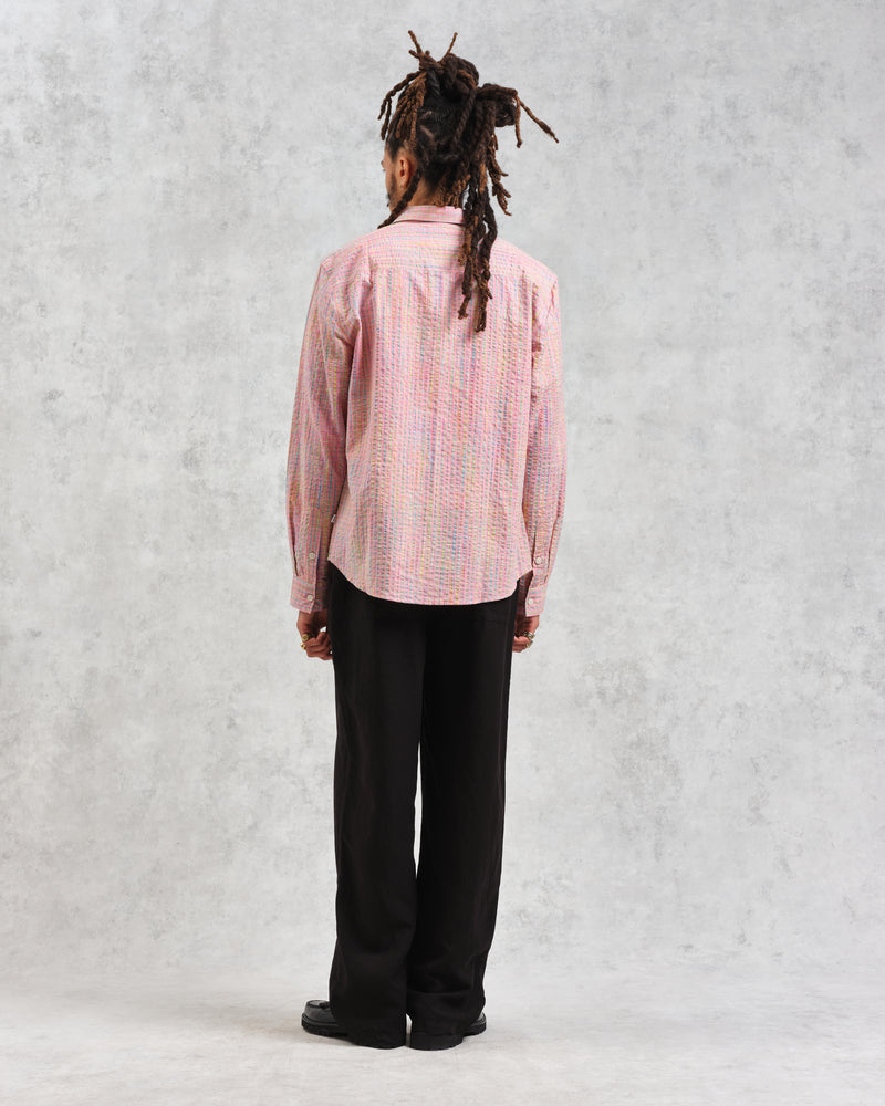 wax london Rove - Pink Check Organic Cotton Shirt