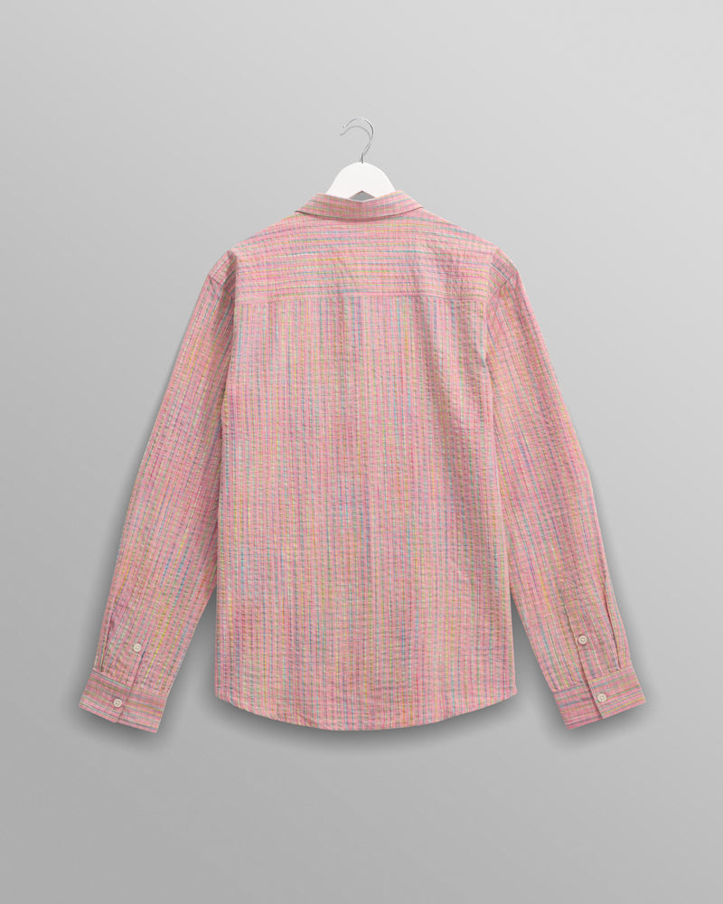 wax london Rove - Pink Check Organic Cotton Shirt