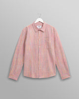 wax london Rove - Pink Check Organic Cotton Shirt