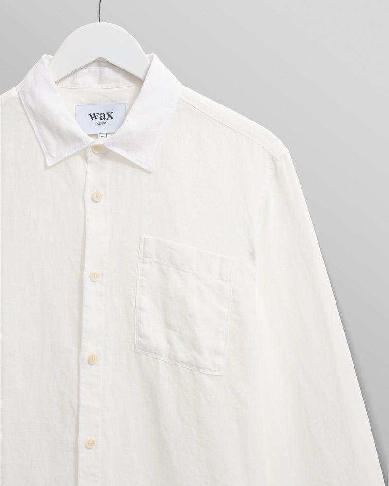 wax london Rove - White Linen Shirt