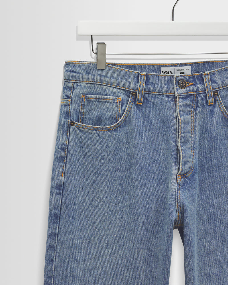パンツ GOAR HS STRAIGHT WAX SELVEDGE Men's Blue Wash Selvedge Straight Fit Denim Jeans | Wax London