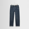 Russell - Mid Blue Wash Selvedge Straight Fit Denim Jeans