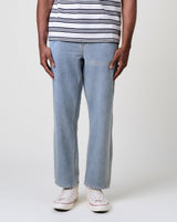 wax london men's Russell - Light Blue Wash Straight Fit Denim Jeans