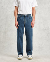 wax london Russell - Mid Blue Straight Fit Denim Jeans