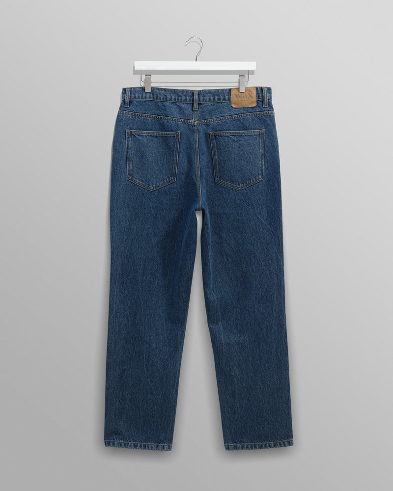 wax london Russell - Mid Blue Straight Fit Denim Jeans