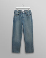 wax london Russell - Vintage Blue Straight Fit Denim Jeans