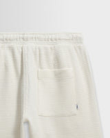 Sam - Ecru Textured Waffle Shorts