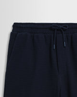 Sam - Navy Textured Waffle Shorts