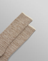 wax london men's Sandwell - Ecru Twisted Cotton Socks