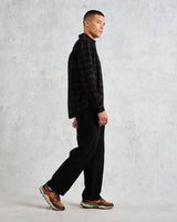 wax london Shelly - Black Check Babycord Shirt