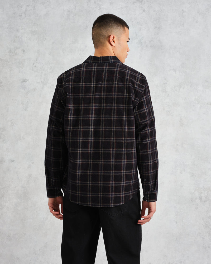 wax london Shelly - Black Check Babycord Shirt