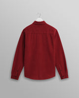 wax london Shelly - Burgundy Seersucker Corduroy Shirt