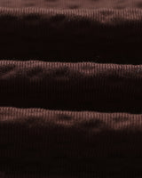 wax london men's Shelly - Dark Brown Seersucker Corduroy Shirt