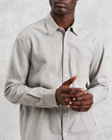 wax london Shelly - Natural Plain Weave Shirt