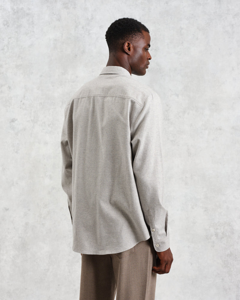 wax london Shelly - Natural Plain Weave Shirt