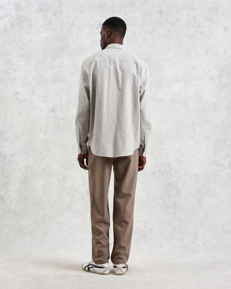 wax london Shelly - Natural Plain Weave Shirt