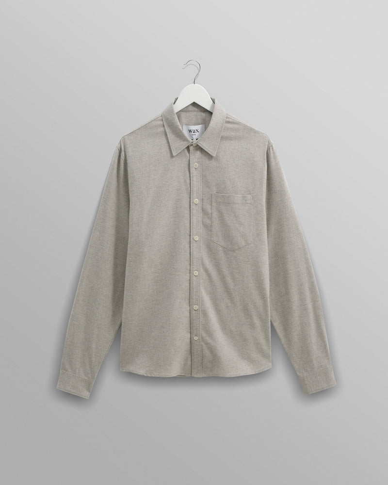 wax london Shelly - Natural Plain Weave Shirt