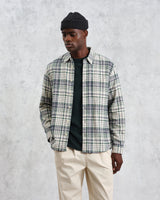 wax london Shelly - Navy/Green Flannel Shirt