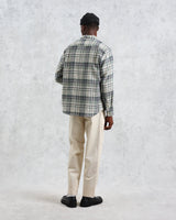 wax london Shelly - Navy/Green Flannel Shirt