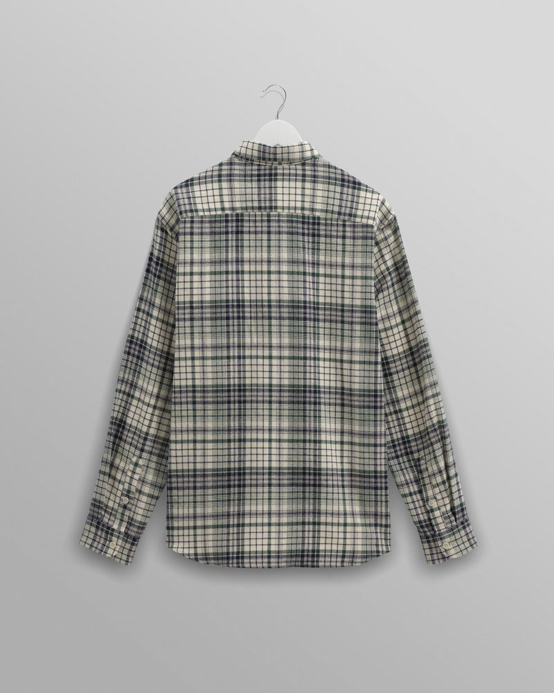 wax london Shelly - Navy/Green Flannel Shirt