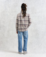 wax london Shelly - Navy/Red Flannel Shirt