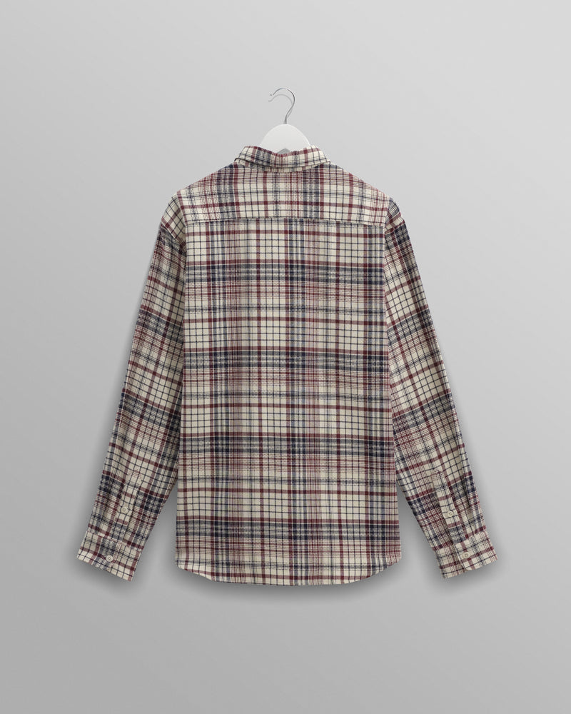 wax london Shelly - Navy/Red Flannel Shirt