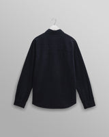 wax london men's Shelly - Navy Seersucker Corduroy Shirt
