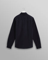 wax london Shelly - Navy Seersucker Corduroy Shirt