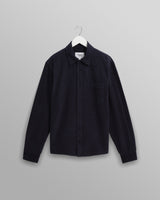 wax london Shelly - Navy Seersucker Corduroy Shirt