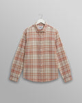 Shelly - Rust And Multicolour Seersucker Flannel Shirt