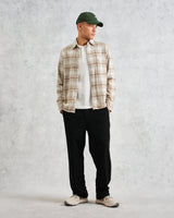 wax london Shelly - Sage And Ecru Ombre Flannel Shirt