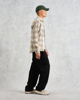 wax london Shelly - Sage And Ecru Ombre Flannel Shirt