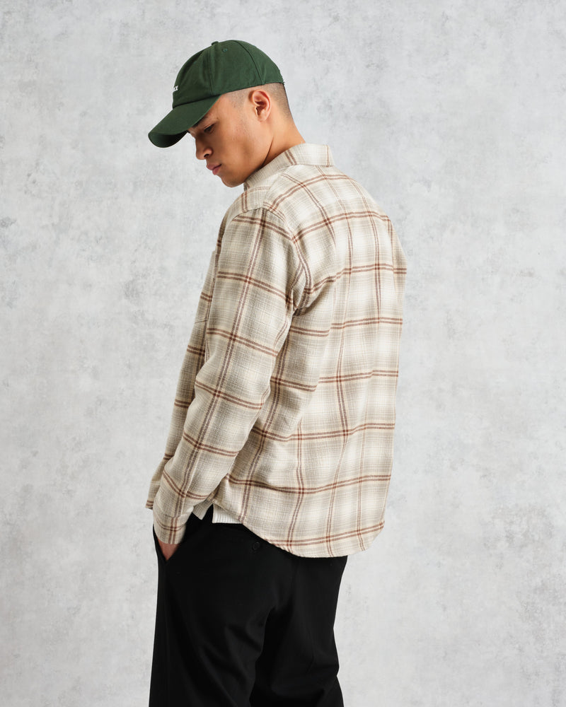 wax london Shelly - Sage And Ecru Ombre Flannel Shirt