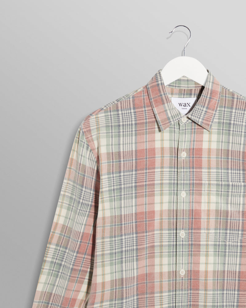 wax london Shelly Shirt Pink/Sage Cord