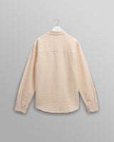 wax london men's Shelly - Stone Seersucker Corduroy Shirt