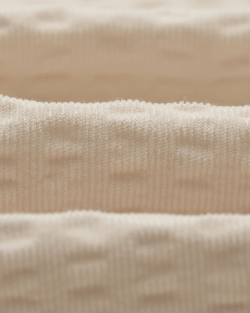 wax london men's Shelly - Stone Seersucker Corduroy Shirt