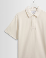 Shore - Ecru Textured Organic Cotton Polo Shirt